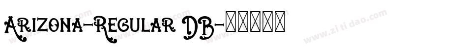 Arizona-Regular DB字体转换
